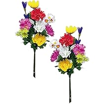 Amazon｜【 造花 お墓用 mamawreath 】 仏花 花束 お供え花 お盆